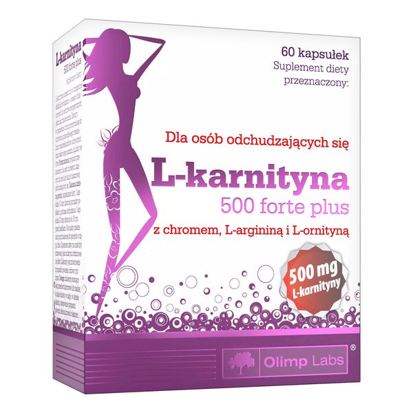 Olimp Labs L-Karnityna 500 Forte Plus, kapsułki, 60 szt.