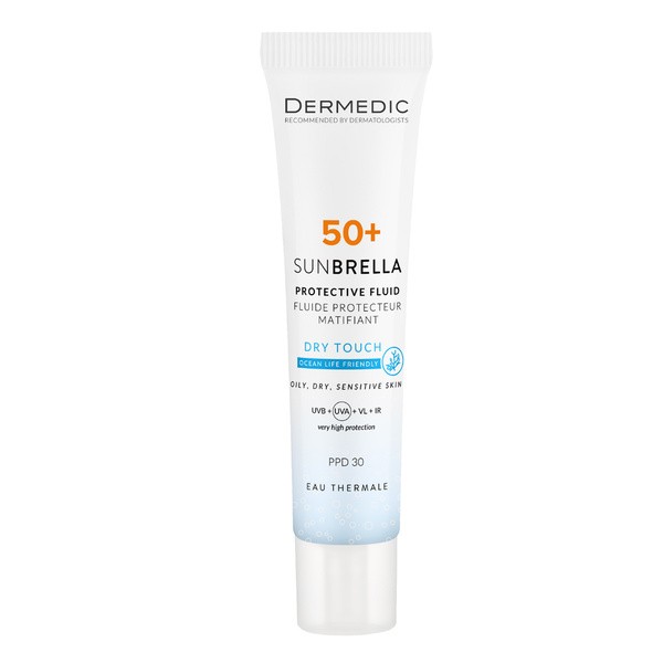 Dermedic Sunbrella, matujący krem ochronny SPF 50+ PPD 30, 40 ml