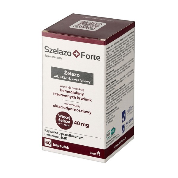 Szelazo + Forte, kapsułki o przedłużonym uwalnianiu, 60 szt.