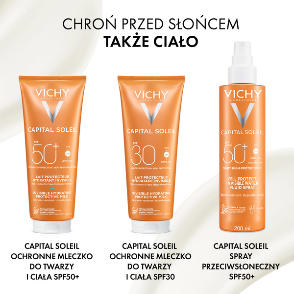 Vichy Capital Soleil, krem do twarzy matujący, SPF 50, 50 ml
