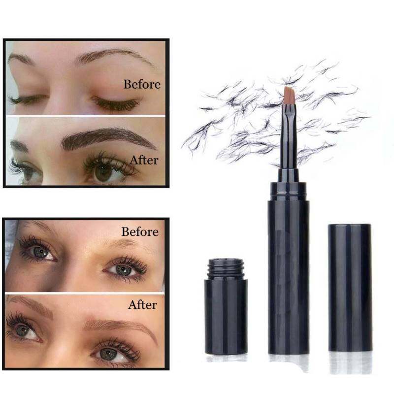 Gel per sopracciglia 4D, resistente al sudore, impermeabile, con setole in fibra con pennellino, strumento professionale per il trucco e l'estensione degli occhi.