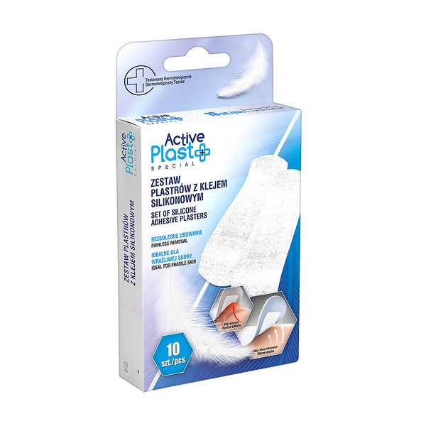 Active Plast Special, plastry z klejem silikonowym, 10 szt.