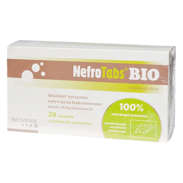 NefroTabs Bio, zioła do zaparzania, 20 saszetek