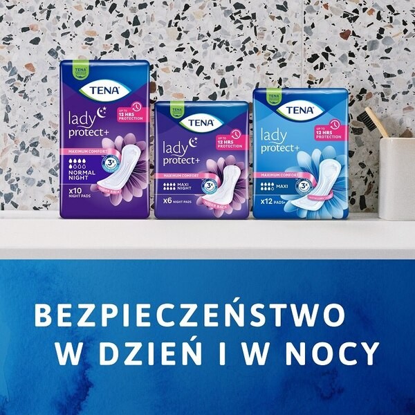 Zestaw 6 x TENA Lady Normal Night, wkładki, 10 szt.