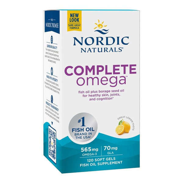 Nordic Naturals, Complete Omega 565 mg, smak cytrynowy, kapsułki, 120 szt.