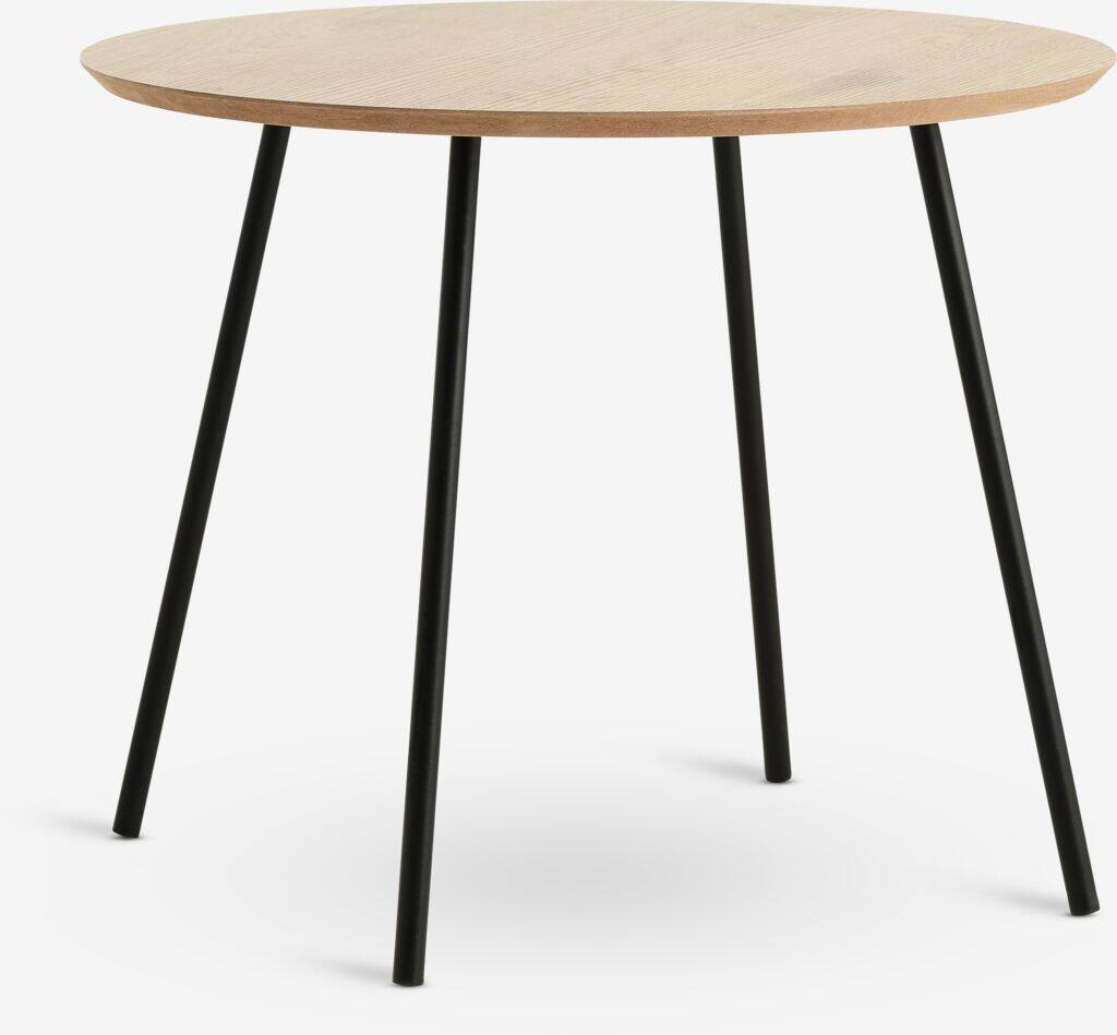 NYBO NYBO hjørnebord Ø55 eg farve/sort