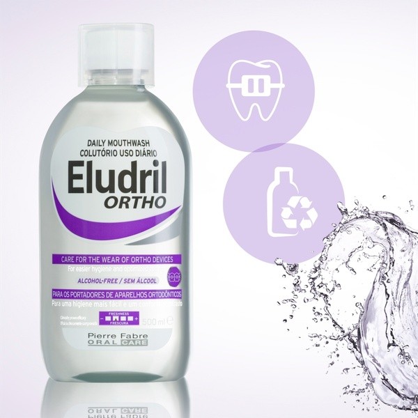 Eludril Ortho, płyn do płukania jamy ustnej, 500 ml