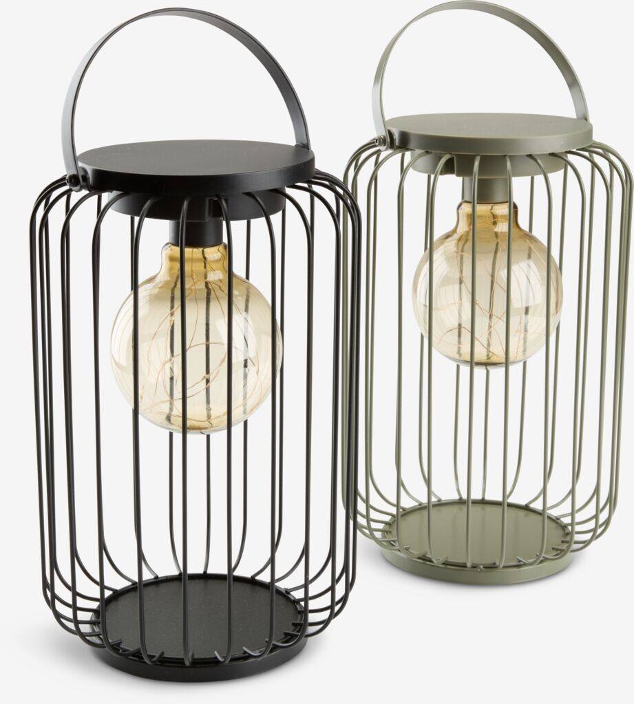 GLENTE Batteridrevet lampe GLENTE Ø18xH27cm, bland