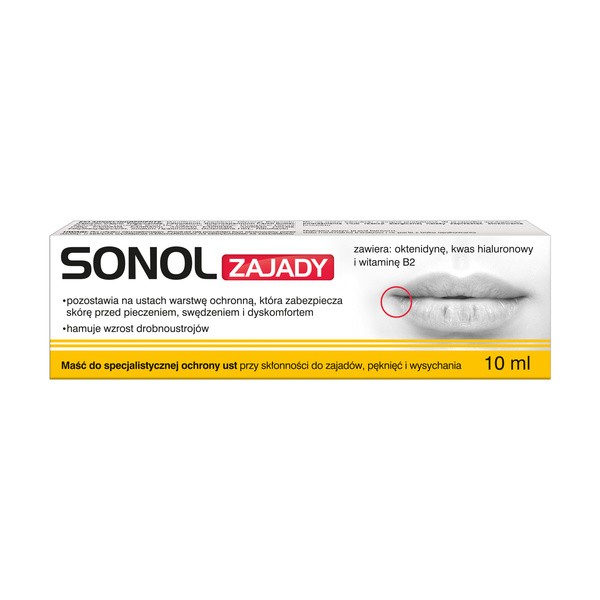 Sonol Zajady, maść do ust, 10 ml