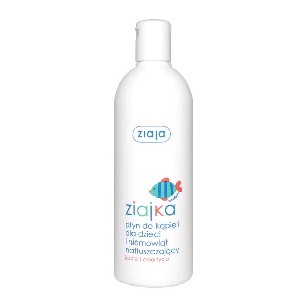 Ziajka, płyn do kąpieli dla dzieci i niemowląt, natłuszczający, od 1 dnia życia, 370 ml