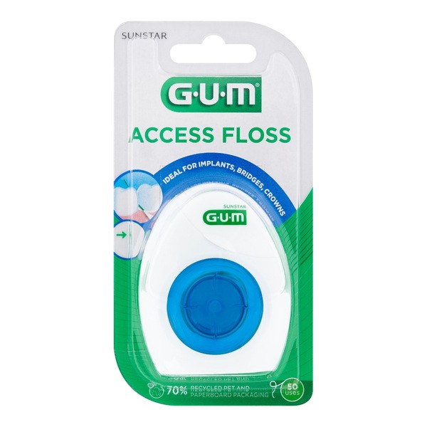 Gum Access Floss, nić dentystyczna z przewleczką, 50 szt.