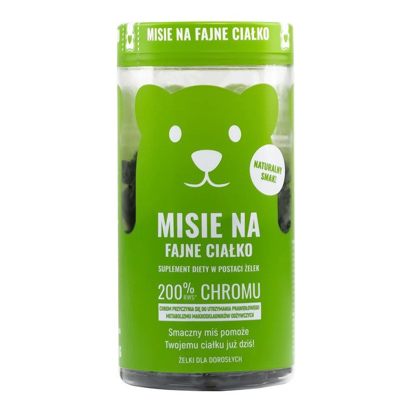 Misie na fajne ciałko, żelki, smak winogronowy, 300 g