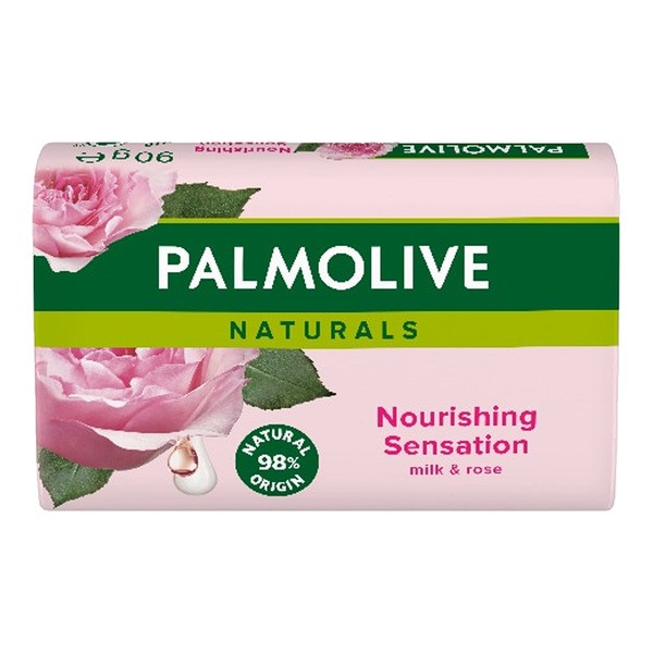 Palmolive Naturals Nourishing Sens, mydło, mleko i róża, 90 g
