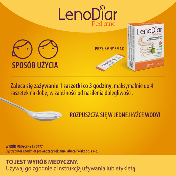 LenoDiar Pediatric, granulat, saszetki, 12 szt.