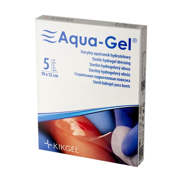 Aqua-Gel, opatrunek hydrożelowy, 12 cm x 10 cm, 1 sztuka