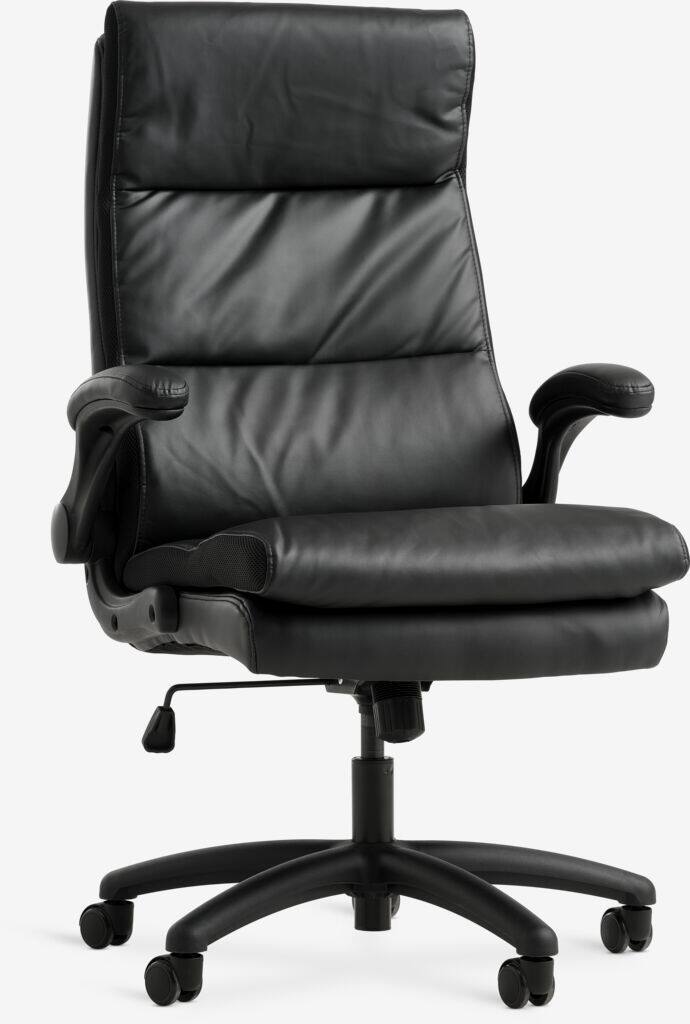 KASTBJERG KASTBJERG kontorstol sort imiteret læder