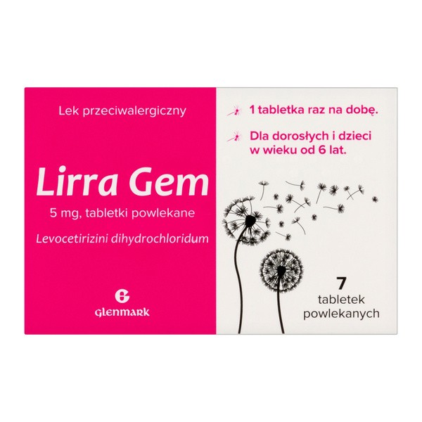 Zestaw 3x Lirra Gem, 5 mg, tabletki powlekane, 7 szt.