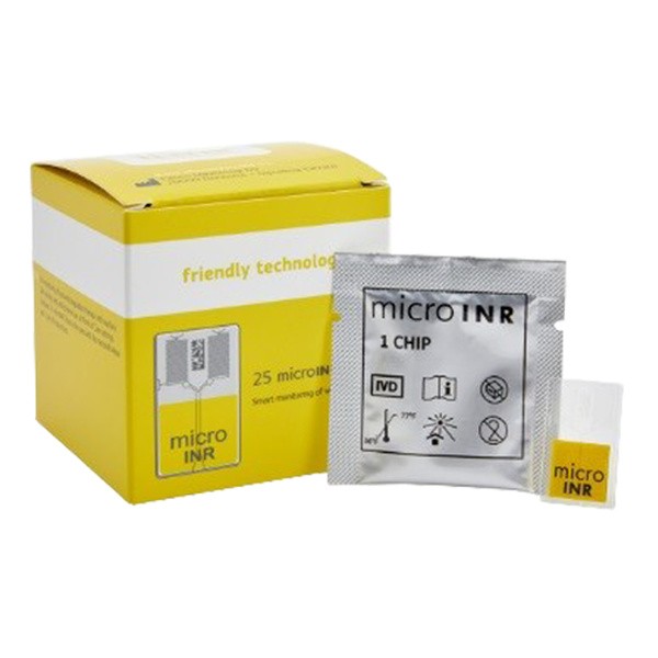 microINR Chip, paski do kontroli krzepliwości krwi, 25 szt.