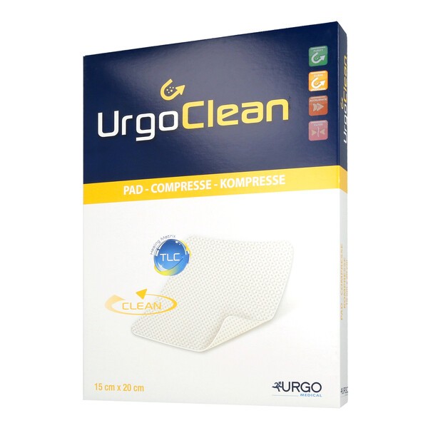 UrgoClean, opatrunek, 15 cm x 20 cm, 1 szt. (z opakowania 10 sztuk)