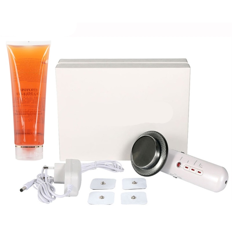 Ultradźwiękowy masażer do ciała 3 w 1 Galwaniczny spalacz tłuszczu EMS Pielęgnacja skóry Cellulit Terapia podczerwienią Usuwanie tłuszczu Urządzenie do odchudzania