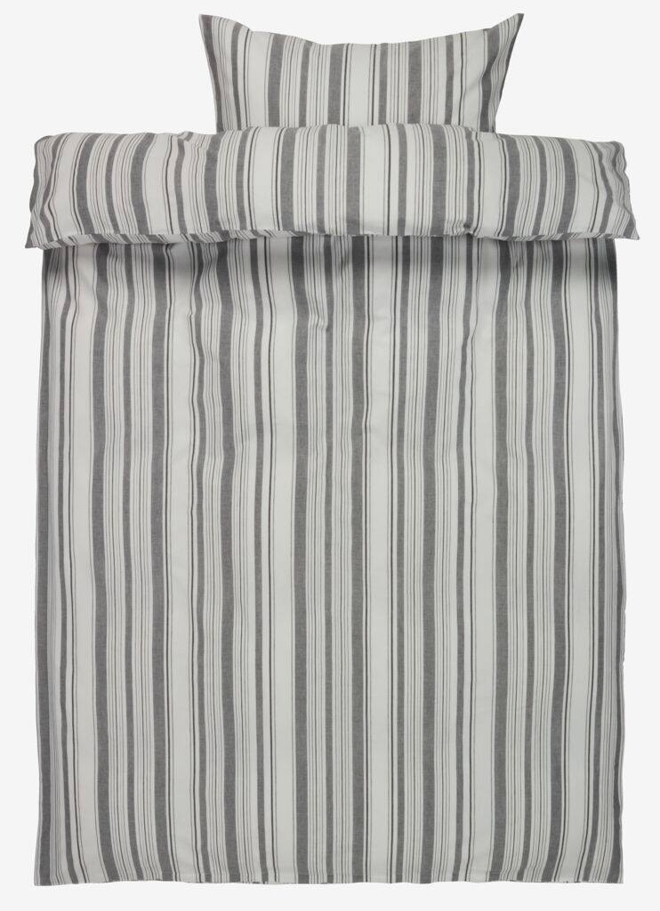 IDA Gold sengesæt lavet af IDA-farvet garn 140x200 hvid og sort