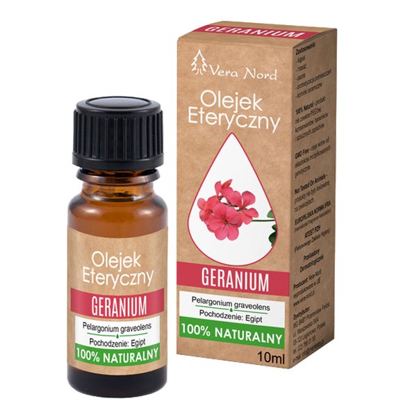 Vera Nord, olejek eteryczny geranium, 10 ml