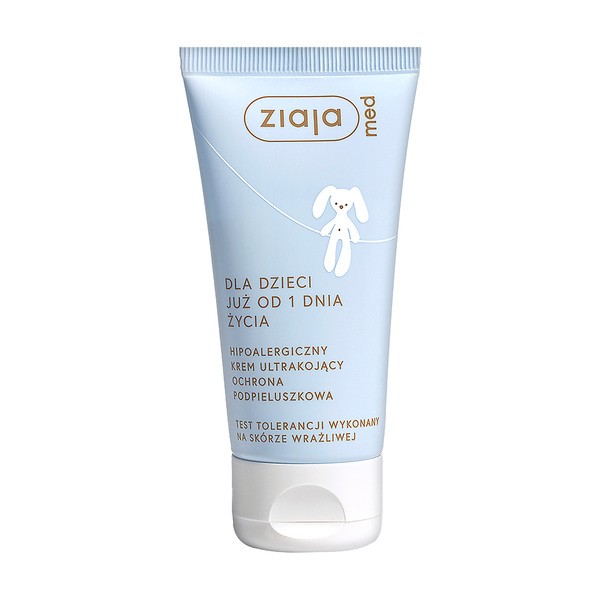 Ziaja Med, hipoalergiczny krem ultrakojący ochrona podpieluszkowa, 50 ml