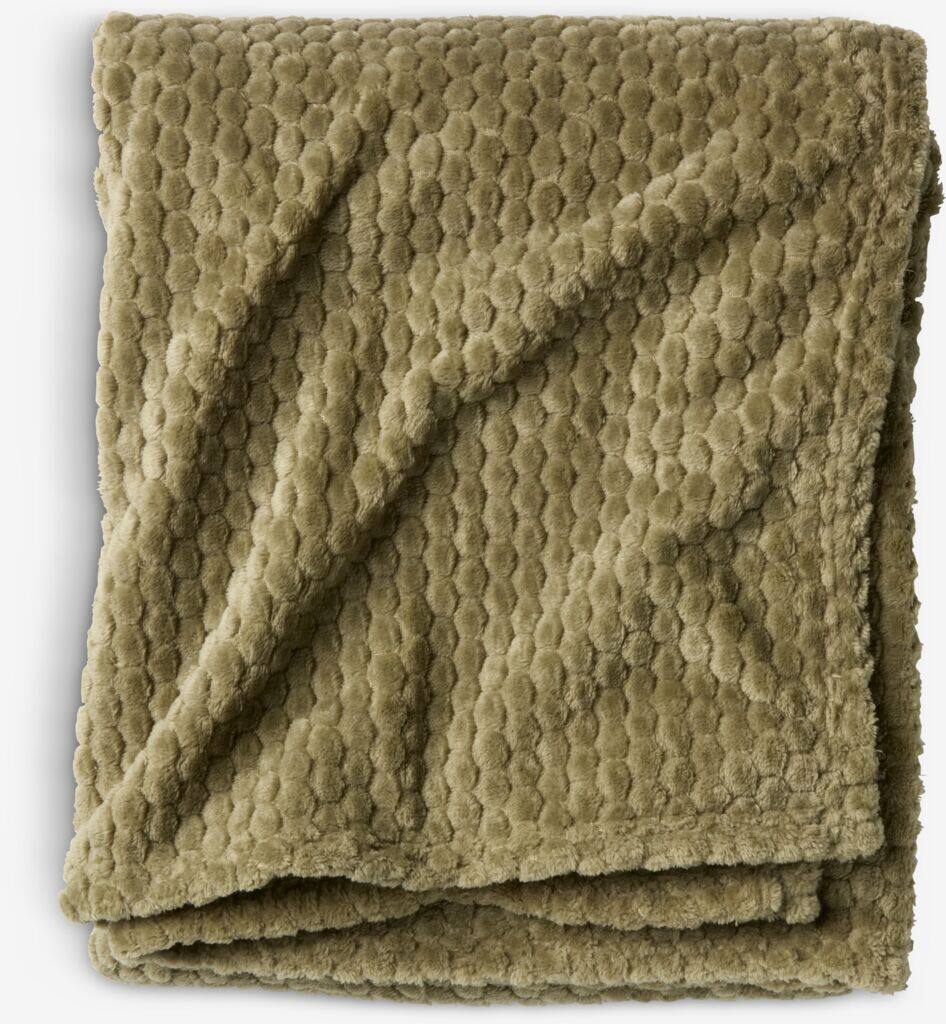 ROSENVIAL ROSENVIAL fleece tæppe 130x160 grøn