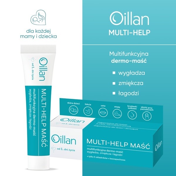 Oillan Multi-Help, multifunkcyjna dermo-maść, 12 g