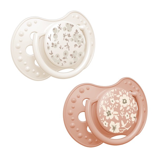 Lovi, smoczek silikonowy dynamiczny, Blossom Ivory, 6-18 m, 2 szt.