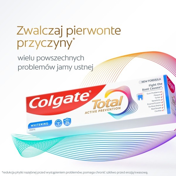 Colgate Total Whitening, wybielająca pasta do zębów, 75 ml
