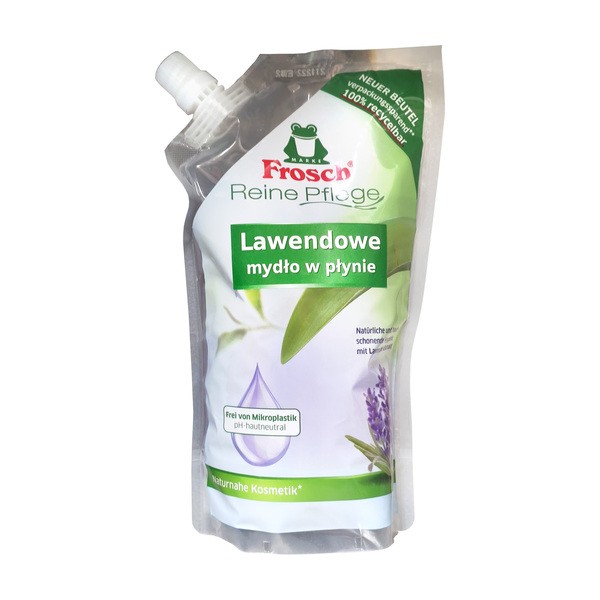 Frosch, mydło w płynie lawendowe, zapas, 500 ml