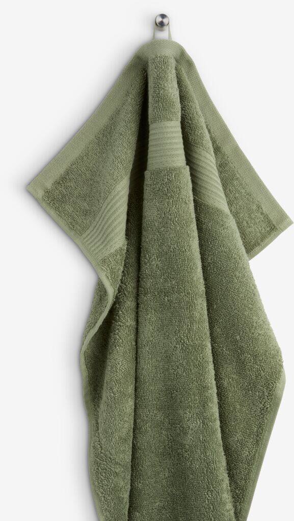 KARLSTAD guld KARLSTAD håndklæde 50x100cm grøn