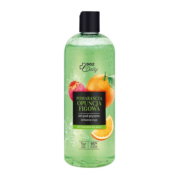 DOZ Daily Pomarańcza Opuncja Figowa, żel pod prysznic, 500 ml