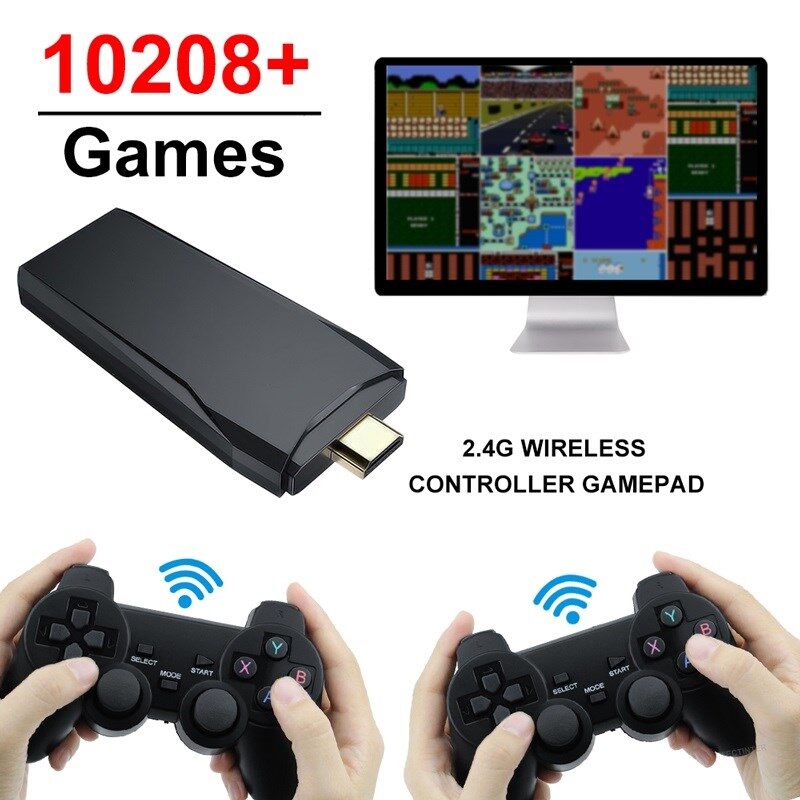 2.4G Video Game Console Wireless Game Controller Gamepad For PS1 GBA 10000 Games Handheld Game Console 4K TV Video Game Player
