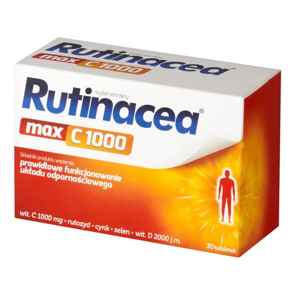 Rutinacea MAX C 1000, tabletki powlekane, 30 szt.