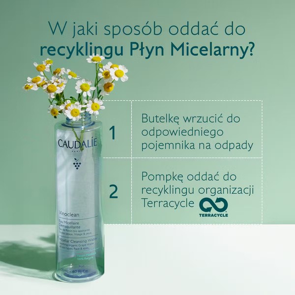 Caudalie Vinoclean, płyn micelarny do demakijażu, 400 ml