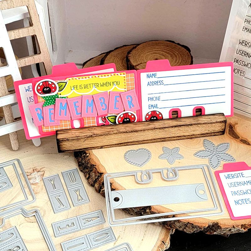 phone&passwords4CreativeDex Clear Stamp Set