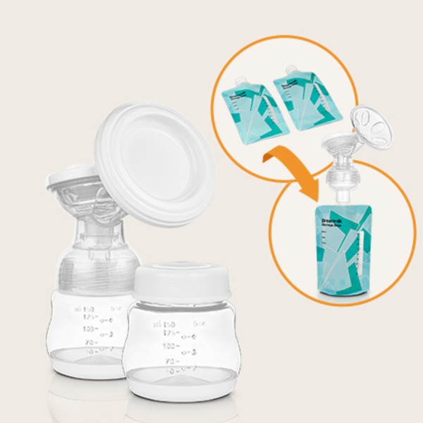 Lionelo Twee Go Grey Concrete, podwójny laktator elektryczny, 1 szt.