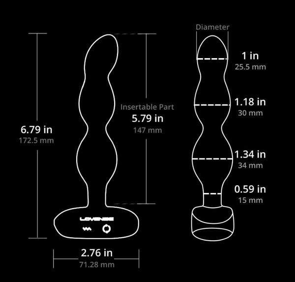 Lovense Ridge, wibrator analny sterowany aplikacją, 1 szt.