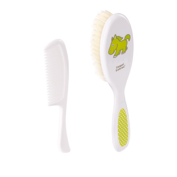 Zestaw Canpol, miękka szczotka i grzebień do włosów dla dzieci