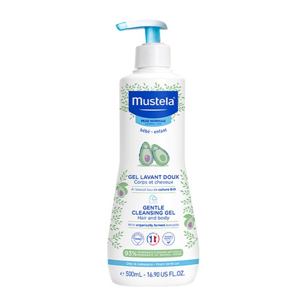 Mustela Bebe-Enfant, delikatny żel do mycia z organicznym awokado, 500 ml
