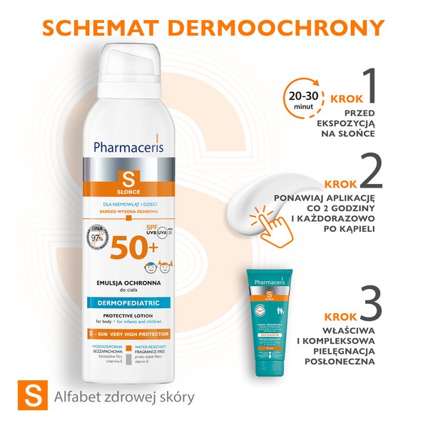 Pharmaceris S, emulsja ochronna dla niemowląt i dzieci SPF50+, 150 ml