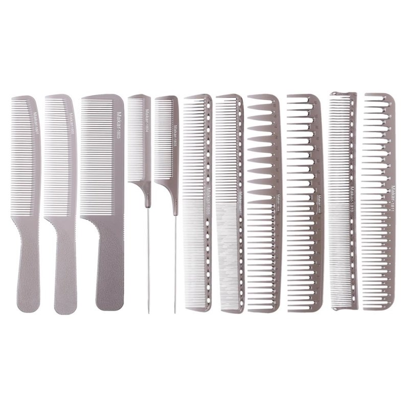 Przenośne grzebienie, gorąco sprzedające się, aluminiowe, antystatyczne, antybakteryjne, węglowe, salon fryzjerski, stylizacja, profesjonalna szczotka do włosów