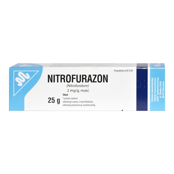 Nitrofurazon, 0,2%, (2 mg / g), maść, 25 g