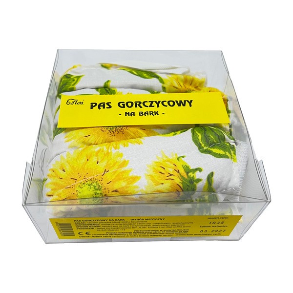 Flos, pas gorczycowy, na bark, 1 szt.