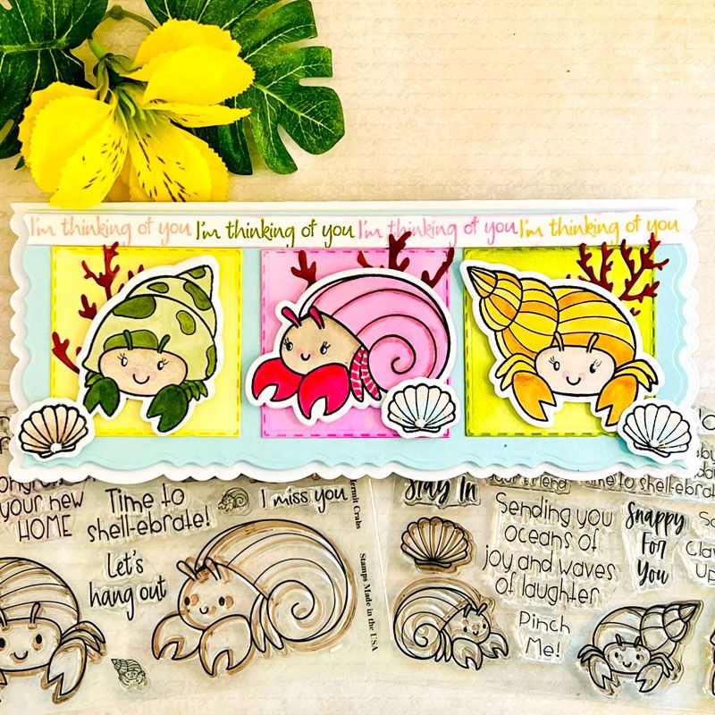 Hermit Crabs 2 Clear Stamp Set