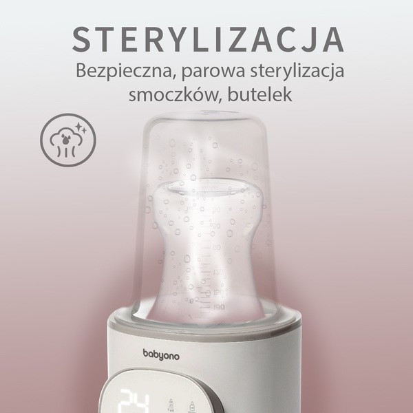 BabyOno, elektroniczny podgrzewacz pokarmu i sterylizator, 1 szt.