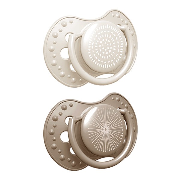 Canpol Lovi, smoczek uspokajający silikonowy, dynamiczny, Harmony, girl, 0-3m, 2 szt.