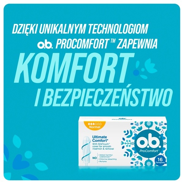 O.B. ProComfort Normal, tampony, 64 szt.